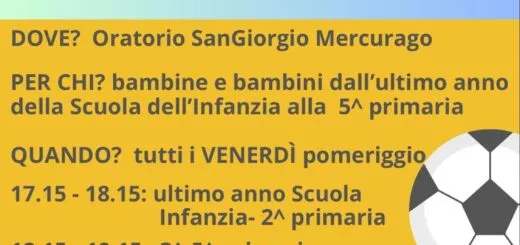 Sangiorgese Kids scuola calcio bambini Oratorio San Giorgio Mercurago